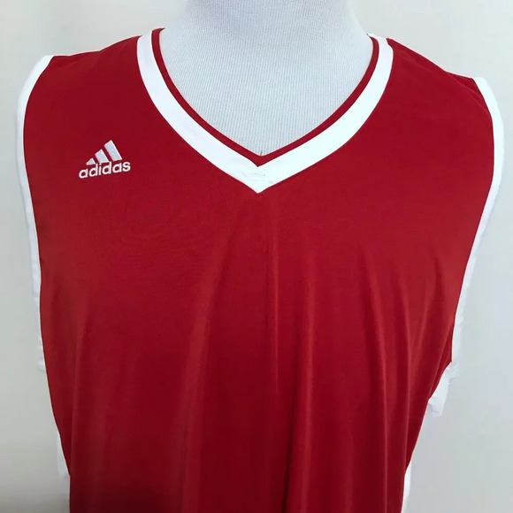 Adidas NWOT Red Generic Team Jersey Men 2XL - Picture 2 of 10